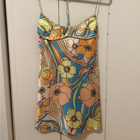 Zara Vibrant Floral Strappy Dress - Picture 2 of 4